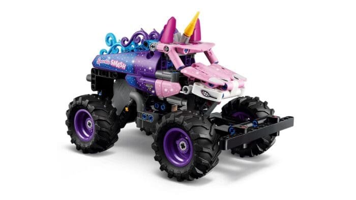 LEGO TECHNIC MONSTER JAM SPARKLE SMASH CU MOTOR CU ARC 42220 - imagine 9