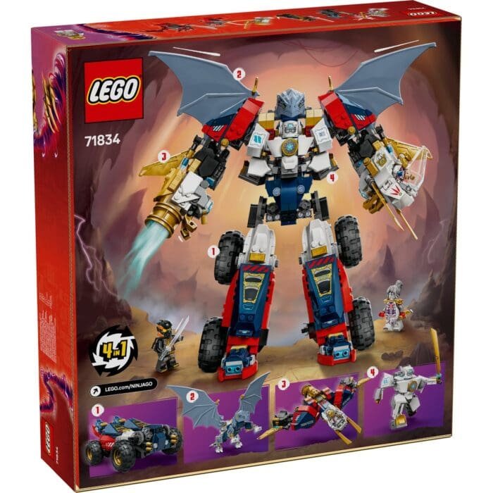 LEGO NINJAGO ULTRAROBOTUL COMBINAT AL LUI ZANE 71834 - imagine 8