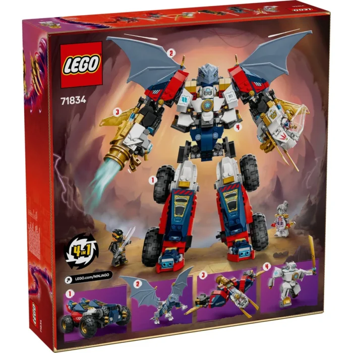 LEGO NINJAGO ULTRAROBOTUL COMBINAT AL LUI ZANE 71834 - imagine 17