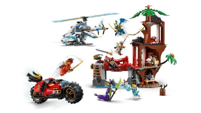 LEGO NINJAGO LUPTA LA CASA DIN COPAC CU VEHICULE NINJA 71857 - imagine 9