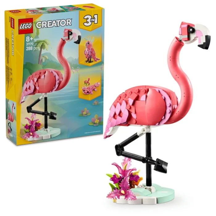 LEGO CREATOR ANIMALE SALBATICE FLAMINGO ROZ 31170 - imagine 18