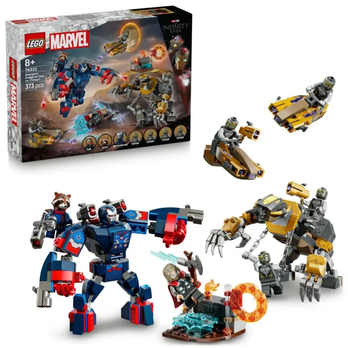 LEGO MARVEL RAZBUNATORII THOR VS CHITAURI SFARSITUL JOCULUI 76322 - imagine 18