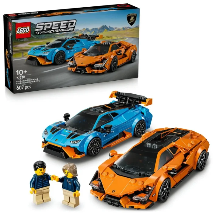 LEGO SPEED CHAMPIONS LAMBORGHINI REVUELTO SI HURACAN STO 77238 - imagine 18