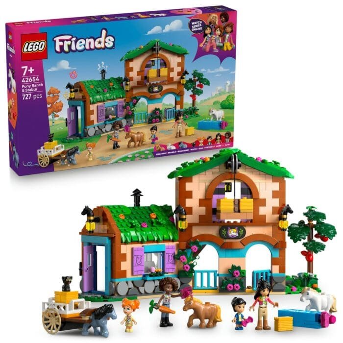 LEGO FRIENDS FERMA SI GRAJD PENTRU PONEI 42654 - imagine 9