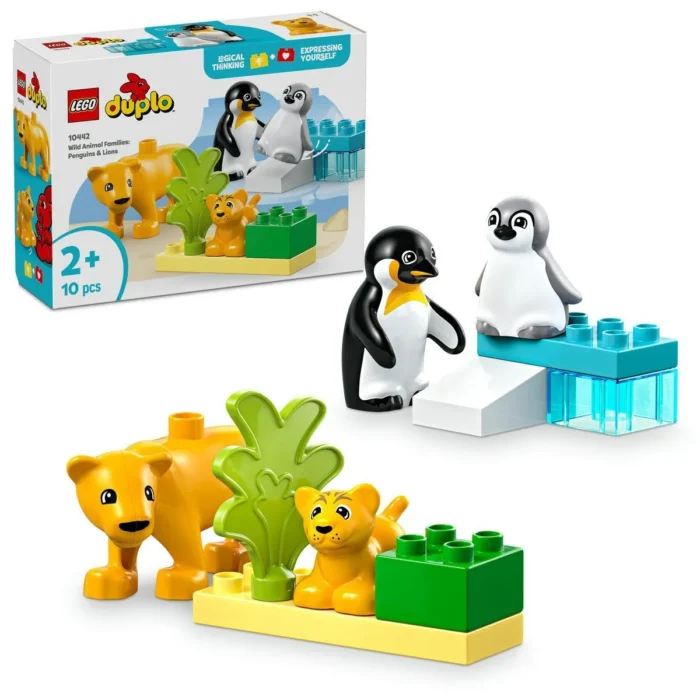 LEGO DUPLO FAMILII DE ANIMALE SALBATICE: PINGUINI SI LEI 10442 - imagine 18