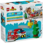 LEGO DUPLO CAMION DE POMPIERI CU FURTUN SI POMPIER 10473 - imagine 18