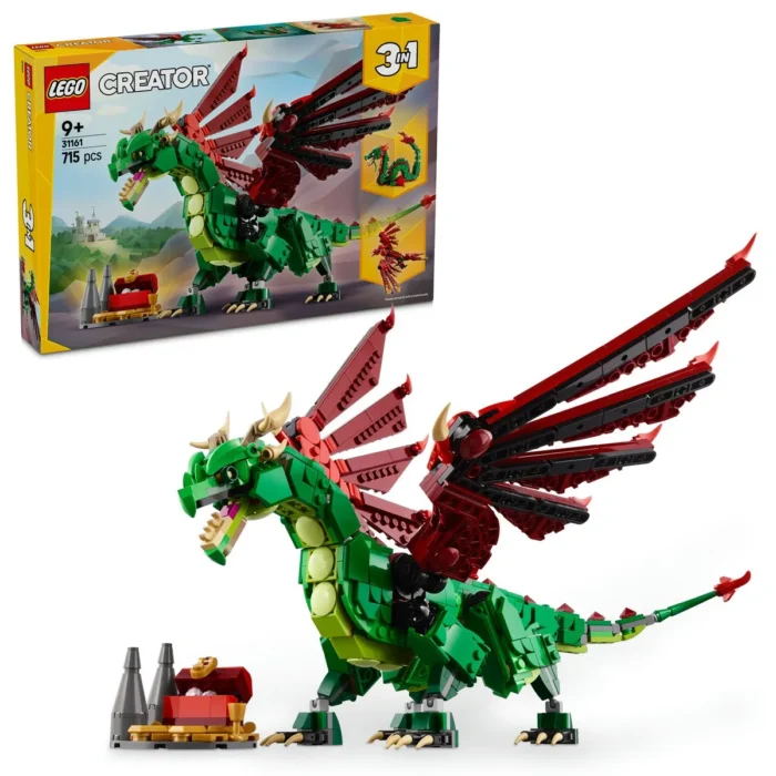 LEGO CREATOR DRAGON MEDIEVAL 31161 - imagine 18
