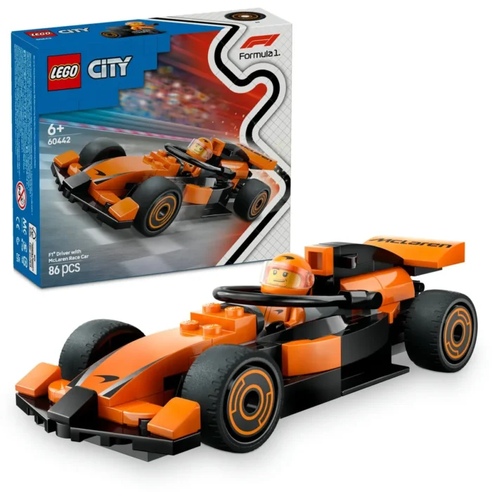 LEGO CITY PILOT F1 CU MASINA DE CURSE MCLAREN 60442 - imagine 10