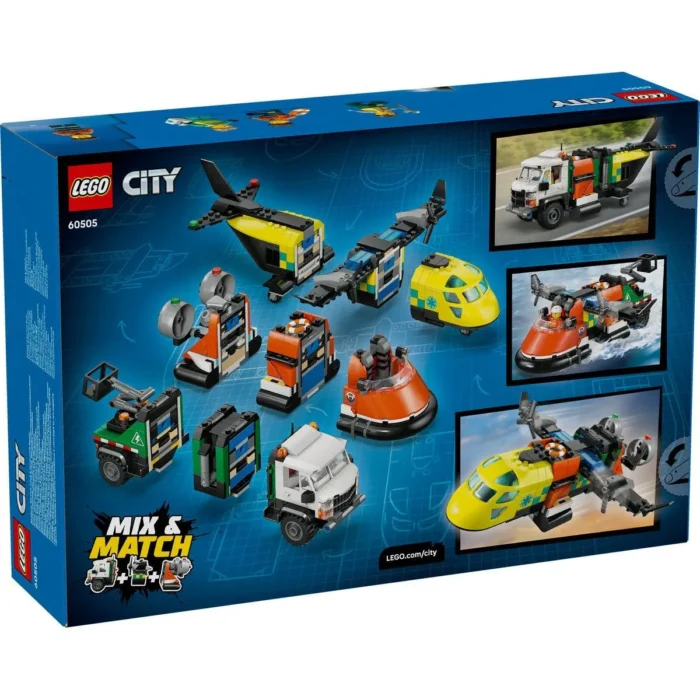 LEGO CITY AVION AUTOSPECIALA DE SERVICE SI AEROGLISOR IN VERSIUNI ADAPTATE 60505 - imagine 18