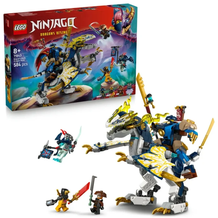 LEGO NINJAGO ROBOTUL CALARET DE DRAGON A LUI ROGUE 71843 - imagine 18