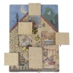 Jucarie lemn Casuta iepurasilor cu sisteme de inchidere Egmont Toys