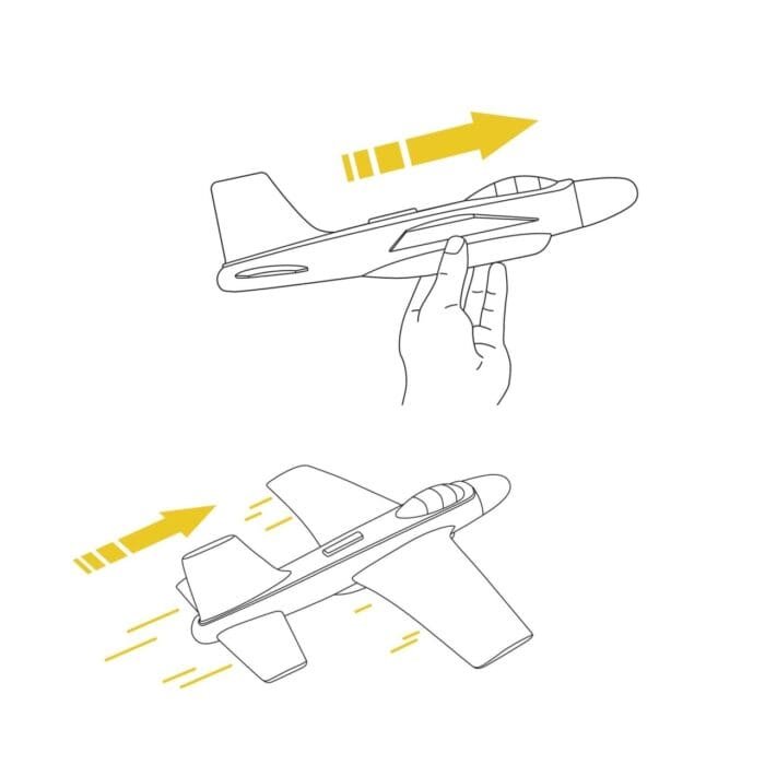 Planor - Avion din spuma, Djeco - imagine 2