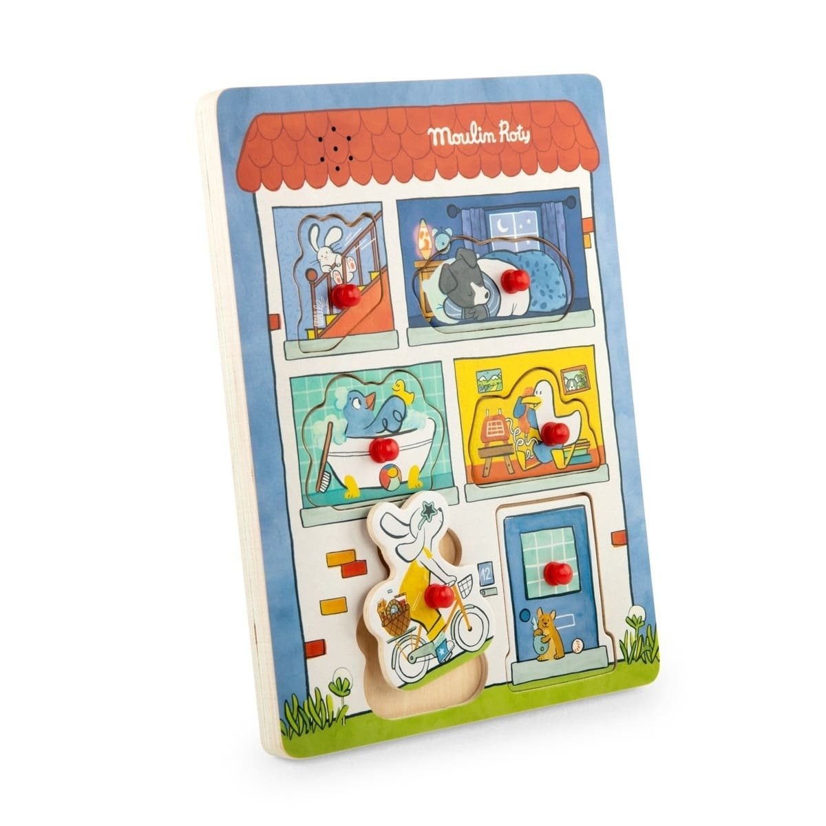 puzzle-educativ-din-lemn-cu-sunete-moulin-roty100173750 Puzzle educativ din lemn cu sunete, Moulin Roty - imagine 1