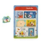 Puzzle educativ din lemn cu sunete, Moulin Roty - imagine 2