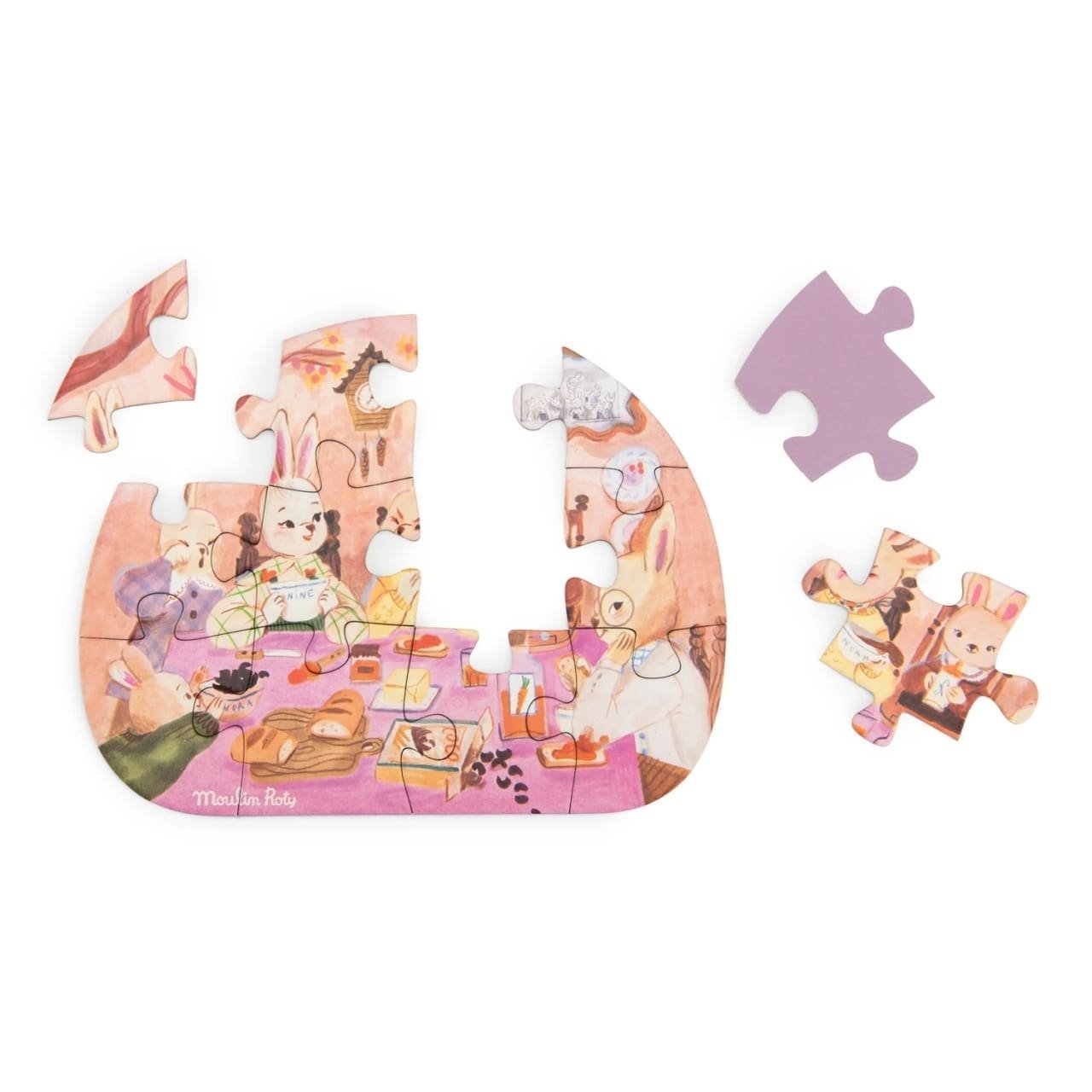 set-4-mini-puzzle-uri-o-zi-perfecta-moulin-roty100173582 Set 4 mini puzzle-uri O zi perfecta, Moulin Roty - imagine 1