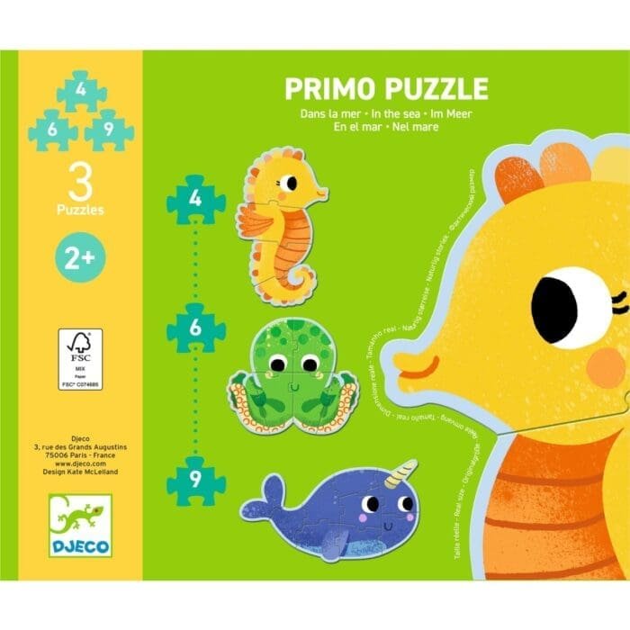 Set puzzle-uri evolutive In ocean, Djeco - imagine 3
