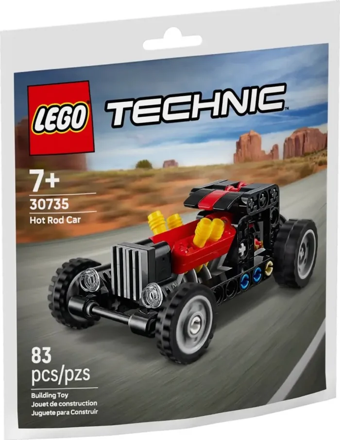 LEGO TECHNIC MASINA HOT ROD 30735 - imagine 4