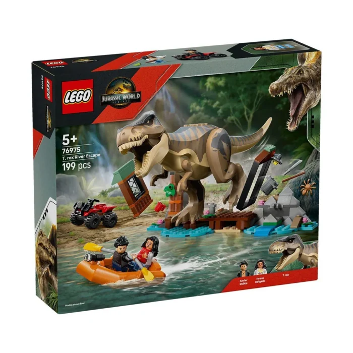 LEGO JURASSIC WORLD RENASTEREA EVADARE PE RAU DIN CALEA UNUI T REX 76975 - imagine 10