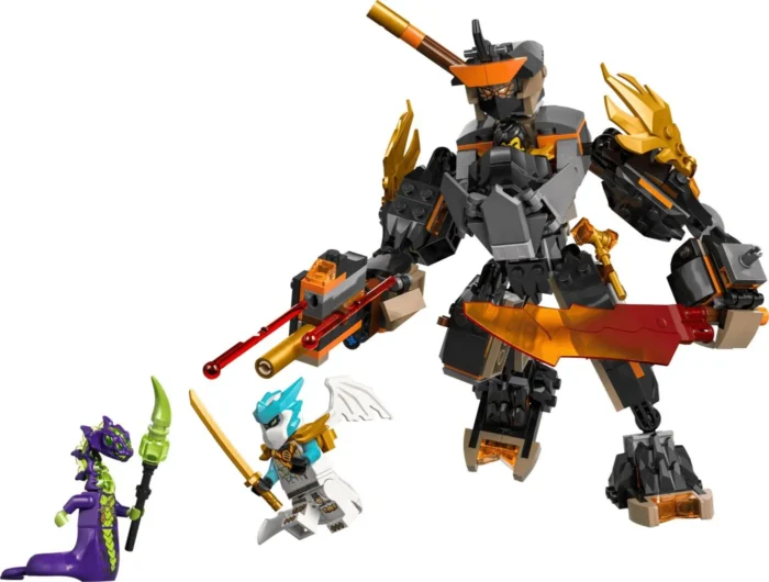 LEGO NINJAGO ROBOTUL DE MISIUNE AL LUI COLE SI DRAGONUL ZANE 71854 - imagine 11