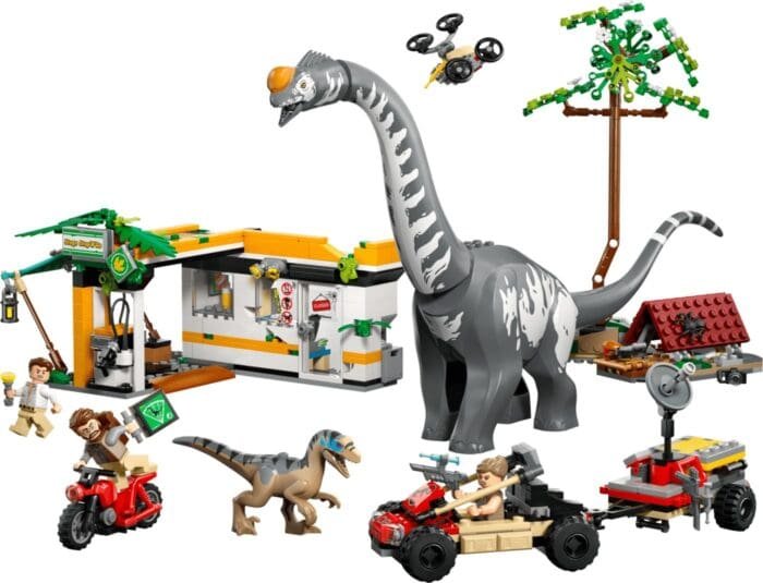 LEGO JURASSIC WORLD RENASTEREA MISIUNE DE URMARIRE A UNUI VELOCIRAPTOR SI A UNUI TITANOSAURUS 76973 - imagine 3