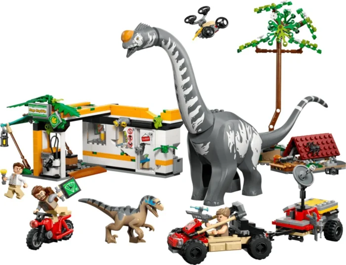 LEGO JURASSIC WORLD RENASTEREA MISIUNE DE URMARIRE A UNUI VELOCIRAPTOR SI A UNUI TITANOSAURUS 76973 - imagine 11