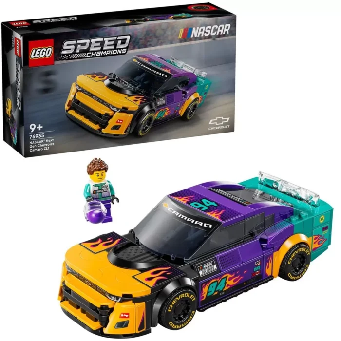 LEGO SPEED CHAMPIONS NASCAR NEXT GEN CHEVROLET CAMARO ZL1 76935 - imagine 7