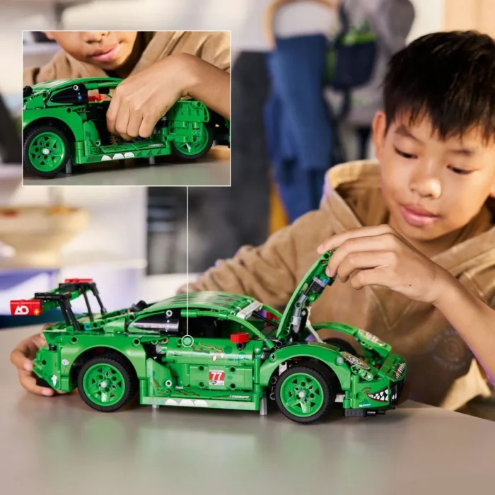 LEGO TECHNIC MASINA PORSCHE 911 GT3 R REXY AO RACING 42224 - imagine 13