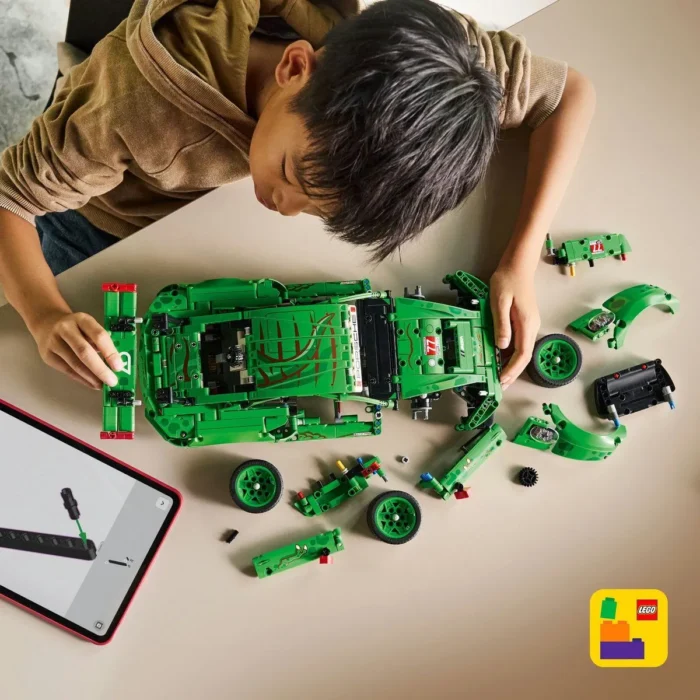 LEGO TECHNIC MASINA PORSCHE 911 GT3 R REXY AO RACING 42224 - imagine 14