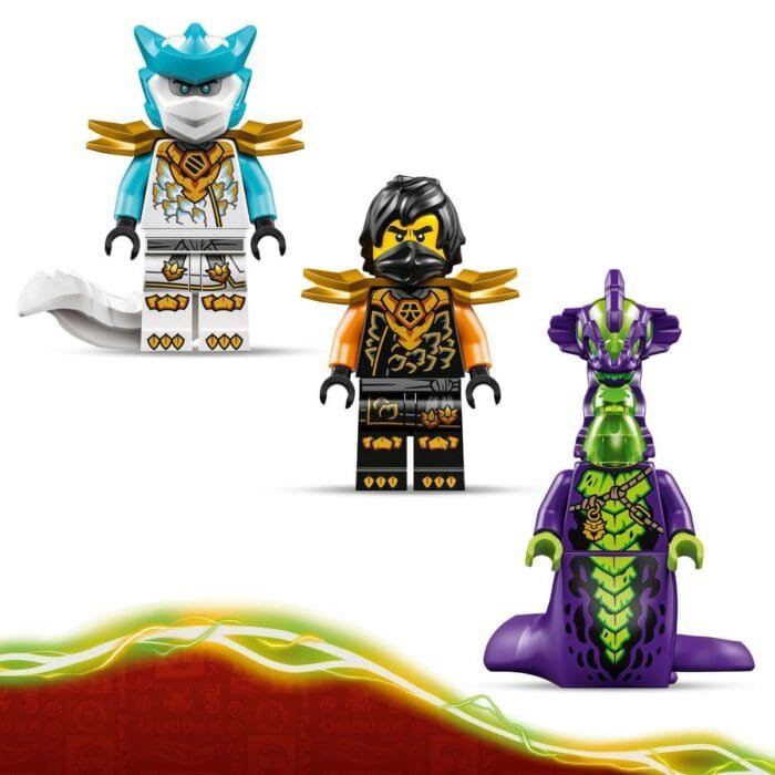 LEGO NINJAGO ROBOTUL DE MISIUNE AL LUI COLE SI DRAGONUL ZANE 71854 - imagine 7