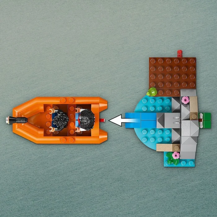 LEGO JURASSIC WORLD RENASTEREA EVADARE PE RAU DIN CALEA UNUI T REX 76975 - imagine 15