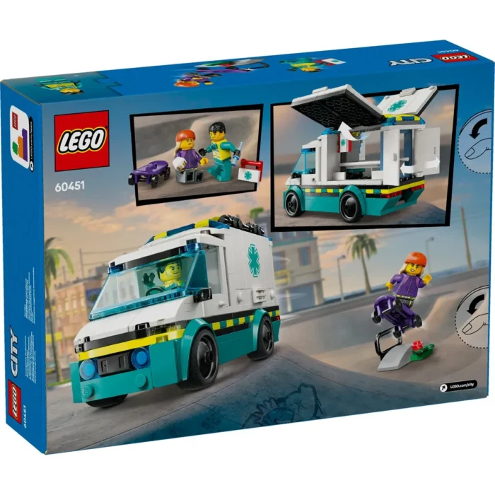 LEGO CITY AMBULANTA DE URGENTE 60451 - imagine 16