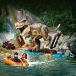 LEGO JURASSIC WORLD RENASTEREA EVADARE PE RAU DIN CALEA UNUI T REX 76975 - imagine 8