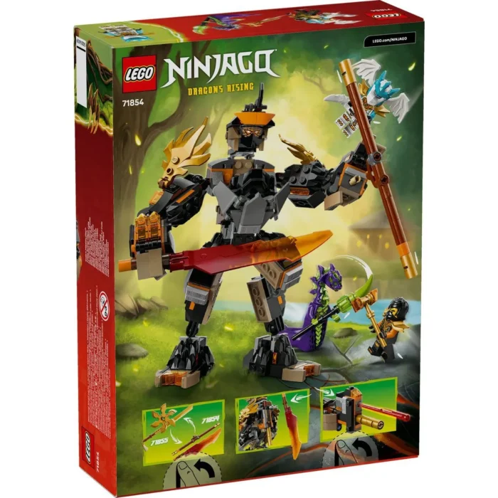 LEGO NINJAGO ROBOTUL DE MISIUNE AL LUI COLE SI DRAGONUL ZANE 71854 - imagine 18