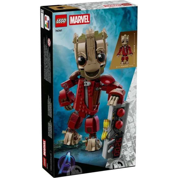 LEGO MARVEL GROOT IN UNIFORMA RAVAGER 76341 - imagine 18
