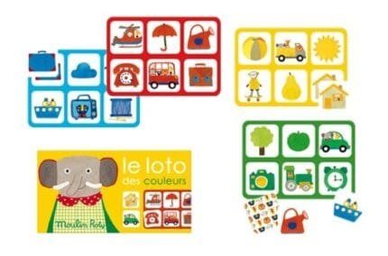 Joc Loto culori Les Popipop, Moulin Roty