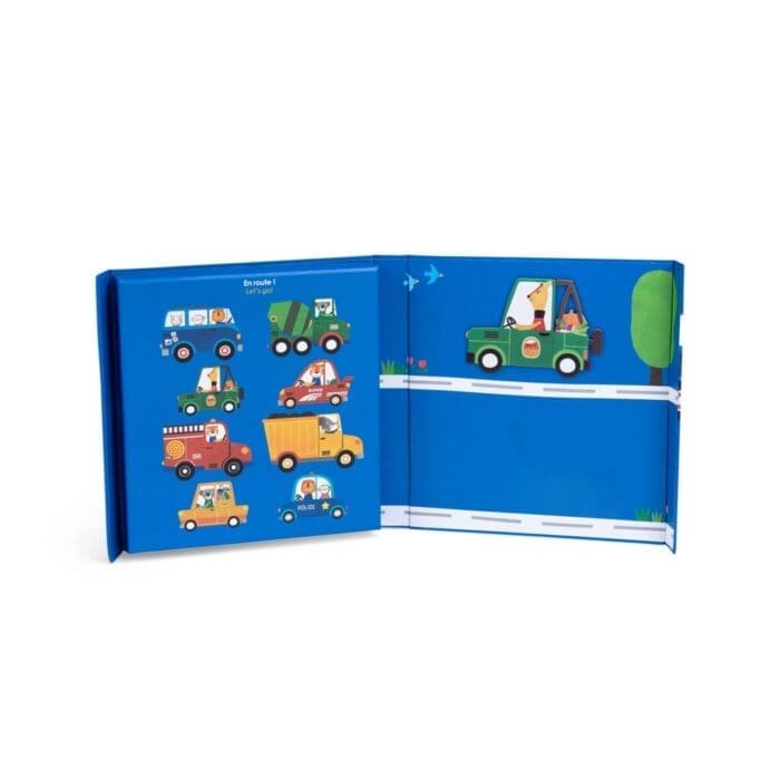 Joc magnetic Vehicule Les Popipop, Moulin Roty - imagine 3