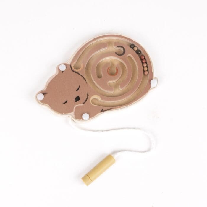 Mini labirint magnetic din lemn, Egmont Toys - imagine 2