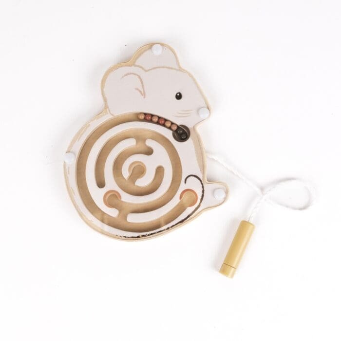 Mini labirint magnetic din lemn, Egmont Toys - imagine 4