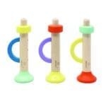 Mini trompeta din lemn, Svoora Albastru - imagine 4