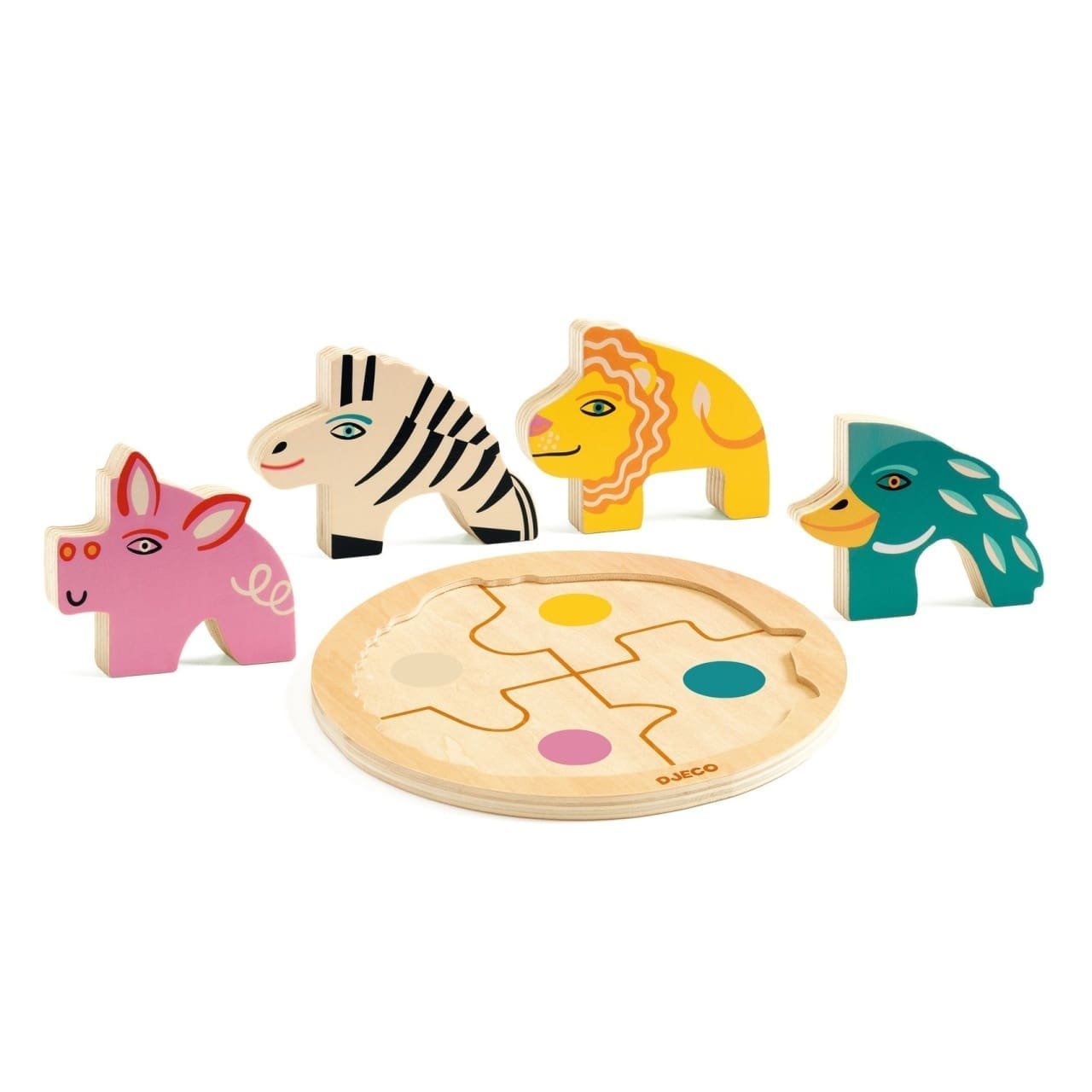 puzzle-din-lemn-rondo-leo-djeco100192269 Puzzle din lemn Rondo Leo, Djeco - imagine 1