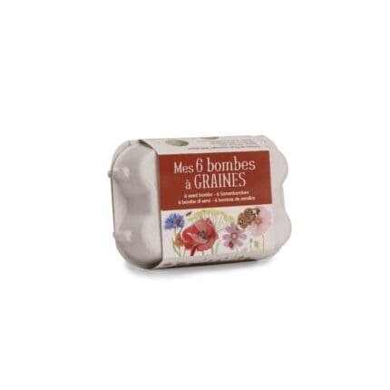 Set 6 bombe cu seminte de flori, Moulin Roty