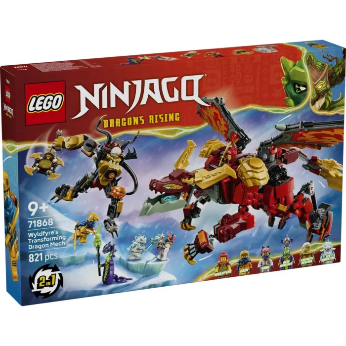 LEGO NINJAGO ROBOTUL DRAGON TRANSFORMATOR AL LUI WYLDFYRE 71868 - imagine 10