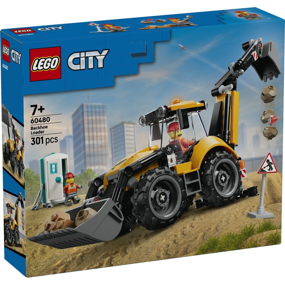 1 LEGO CITY BULDOEXCAVATOR GALBEN 60480 - imagine 1