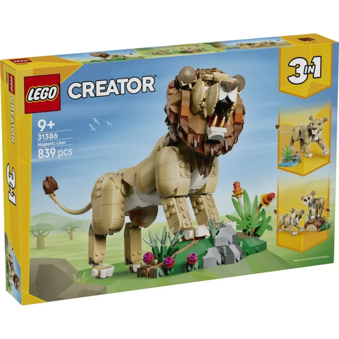 LEGO CREATOR ANIMALE SALBATICE LEU MAIESTUOS 31386 - imagine 10
