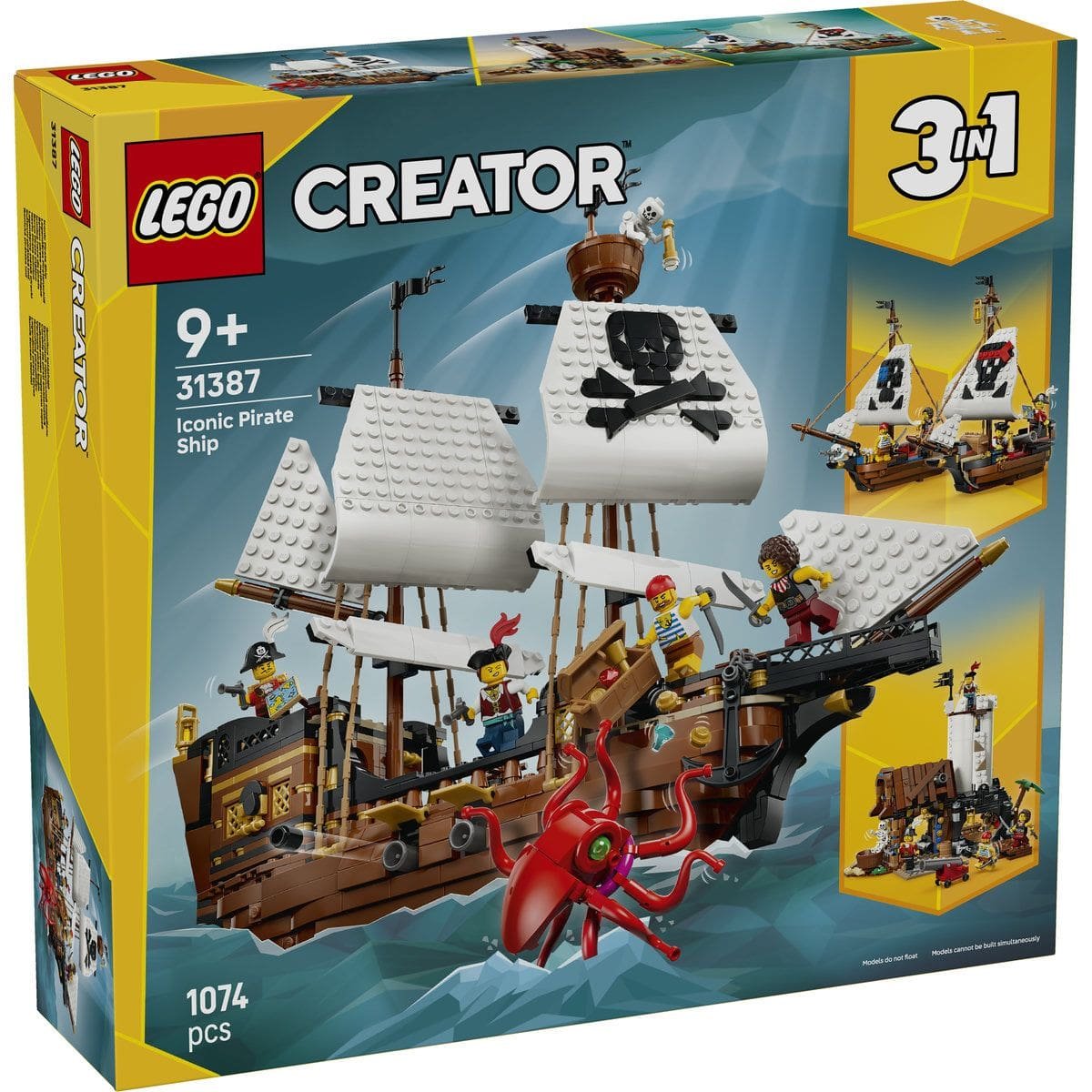 1 LEGO CREATOR CORABIE DE PIRATI EMBLEMATICA 31387 - imagine 1