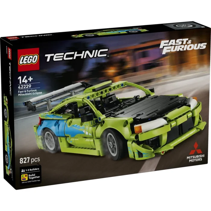 LEGO TECHNIC MASINA MITSUBISHI ECLIPSE DIN FAST AND FURIOUS 42229 - imagine 10