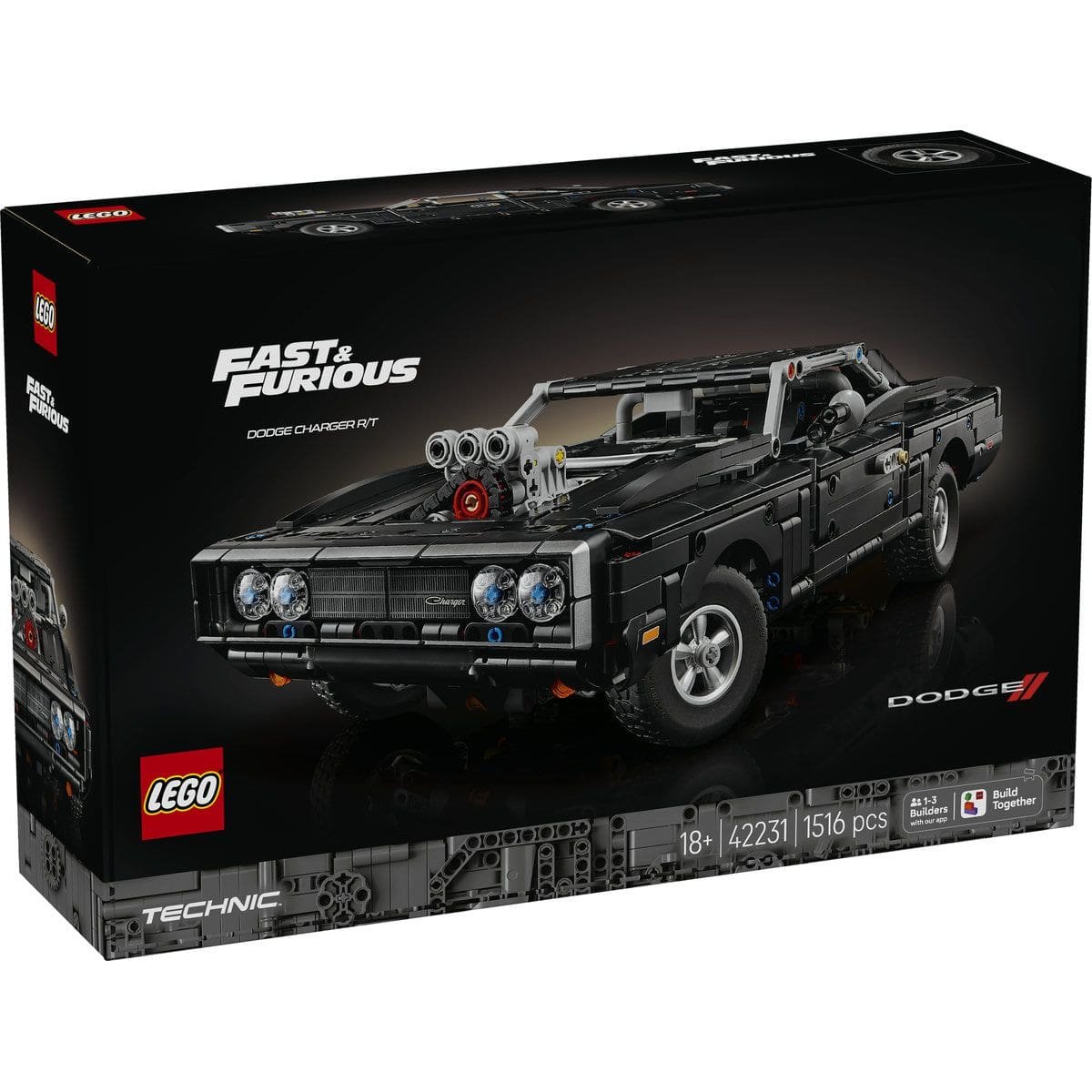 1 LEGO TECHNIC MASINA DODGE CHARGER R/T DIN FAST AND FURIOUS 42231 - imagine 1
