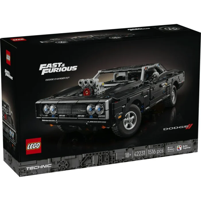 LEGO TECHNIC MASINA DODGE CHARGER R/T DIN FAST AND FURIOUS 42231 - imagine 10