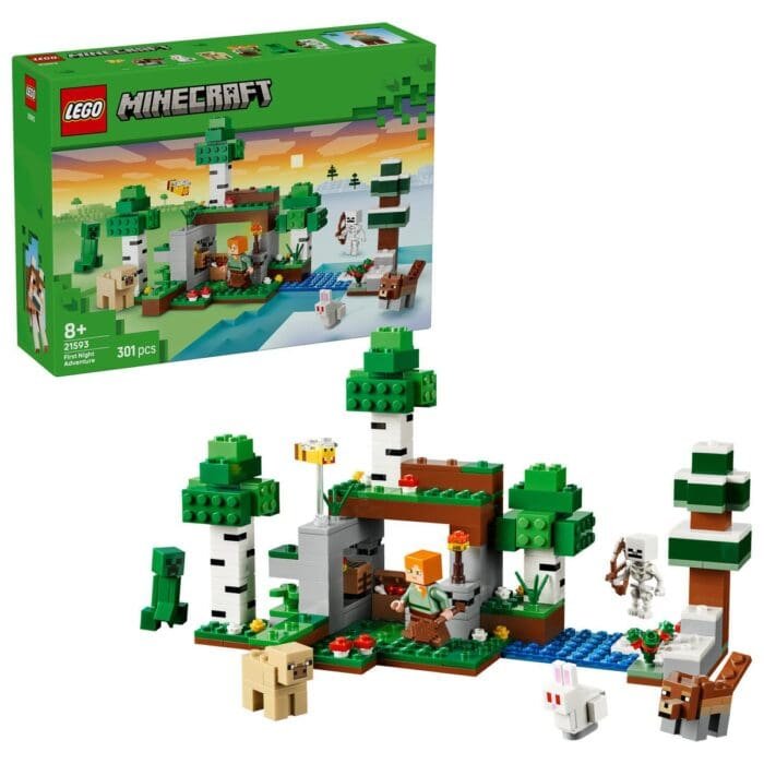 LEGO MINECRAFT PRIMA AVENTURA PE TIMP DE NOAPTE 21593 - imagine 2