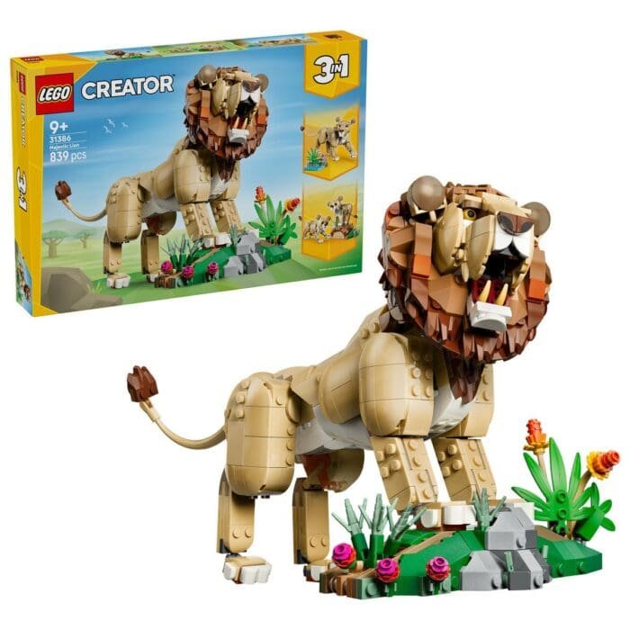 LEGO CREATOR ANIMALE SALBATICE LEU MAIESTUOS 31386 - imagine 2